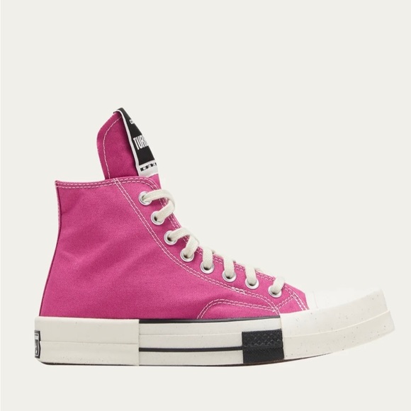 SOLD::ConversexDrkshdw Rick Owens laceless Sneaker NWT men’s 9.5 wmns 11.5 pink - Picture 9 of 11